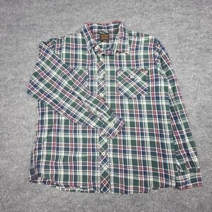 Civilianaire Button Up Shirt Men's Large Flannel Lightweight Cotton USA
